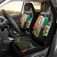 Personalized Cote dIvoire Independence Day Car Seat Cover Ivory Coast Elephant African Pattern - Wonder Print Shop
