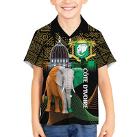 Personalized Cote dIvoire Independence Day Family Matching Puletasi and Hawaiian Shirt Ivory Coast Elephant African Pattern - Wonder Print Shop