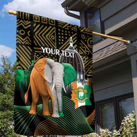Personalized Cote dIvoire Independence Day Garden Flag Ivory Coast Elephant African Pattern - Wonder Print Shop