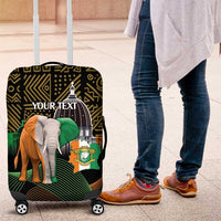 Personalized Cote dIvoire Independence Day Luggage Cover Ivory Coast Elephant African Pattern - Wonder Print Shop