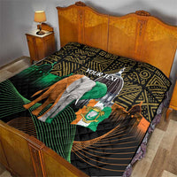 Personalized Cote dIvoire Independence Day Quilt Ivory Coast Elephant African Pattern - Wonder Print Shop