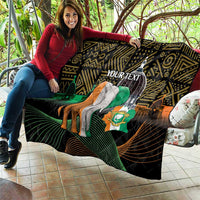 Personalized Cote dIvoire Independence Day Quilt Ivory Coast Elephant African Pattern - Wonder Print Shop