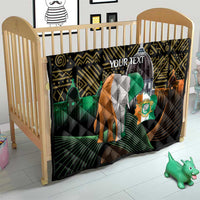 Personalized Cote dIvoire Independence Day Quilt Ivory Coast Elephant African Pattern - Wonder Print Shop