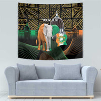 Personalized Cote dIvoire Independence Day Tapestry Ivory Coast Elephant African Pattern - Wonder Print Shop
