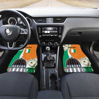 Personalized Ivory Coast Independence Day Car Mats Ornithogalum Arabicum Happy 64 Years Anniversary - Wonder Print Shop