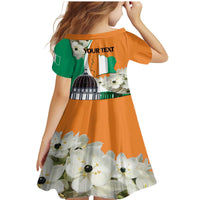 Personalized Ivory Coast Independence Day Family Matching Mermaid Dress and Hawaiian Shirt Ornithogalum Arabicum Happy 64 Years Anniversary - Wonder Print Shop