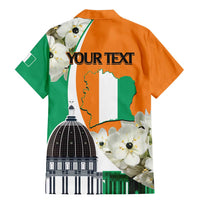 Personalized Ivory Coast Independence Day Family Matching Mermaid Dress and Hawaiian Shirt Ornithogalum Arabicum Happy 64 Years Anniversary - Wonder Print Shop