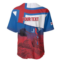 Faroe Islands National Day Baseball Jersey Olavsoka Faroes Map With Tjaldur - Wonder Print Shop