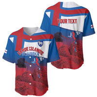 Faroe Islands National Day Baseball Jersey Olavsoka Faroes Map With Tjaldur - Wonder Print Shop