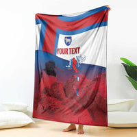 Faroe Islands National Day Blanket Olavsoka Faroes Map With Tjaldur - Wonder Print Shop