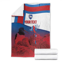 Faroe Islands National Day Blanket Olavsoka Faroes Map With Tjaldur - Wonder Print Shop