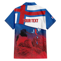 Faroe Islands National Day Hawaiian Shirt Olavsoka Faroes Map With Tjaldur - Wonder Print Shop