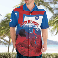 Faroe Islands National Day Hawaiian Shirt Olavsoka Faroes Map With Tjaldur - Wonder Print Shop