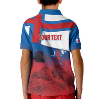 Faroe Islands National Day Kid Polo Shirt Olavsoka Faroes Map With Tjaldur - Wonder Print Shop