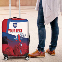 Faroe Islands National Day Luggage Cover Olavsoka Faroes Map With Tjaldur - Wonder Print Shop