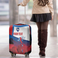 Faroe Islands National Day Luggage Cover Olavsoka Faroes Map With Tjaldur - Wonder Print Shop