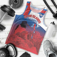 Faroe Islands National Day Men Tank Top Olavsoka Faroes Map With Tjaldur - Wonder Print Shop