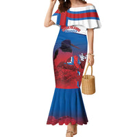 Faroe Islands National Day Mermaid Dress Olavsoka Faroes Map With Tjaldur - Wonder Print Shop