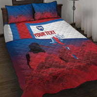 Faroe Islands National Day Quilt Bed Set Olavsoka Faroes Map With Tjaldur - Wonder Print Shop