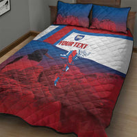 Faroe Islands National Day Quilt Bed Set Olavsoka Faroes Map With Tjaldur - Wonder Print Shop