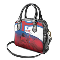Faroe Islands National Day Shoulder Handbag Olavsoka Faroes Map With Tjaldur - Wonder Print Shop