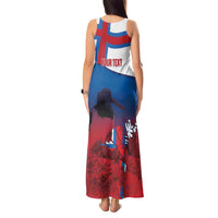 Faroe Islands National Day Tank Maxi Dress Olavsoka Faroes Map With Tjaldur - Wonder Print Shop