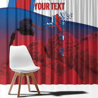 Faroe Islands National Day Window Curtain Olavsoka Faroes Map With Tjaldur - Wonder Print Shop