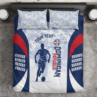 Custom Dominican Republic Football Bedding Set Vamos Los Quisqueyanos - Wonder Print Shop