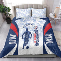 Custom Dominican Republic Football Bedding Set Vamos Los Quisqueyanos - Wonder Print Shop