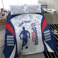 Custom Dominican Republic Football Bedding Set Vamos Los Quisqueyanos - Wonder Print Shop