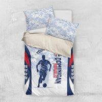 Custom Dominican Republic Football Bedding Set Vamos Los Quisqueyanos - Wonder Print Shop