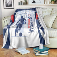 Custom Dominican Republic Football Blanket Vamos Los Quisqueyanos - Wonder Print Shop