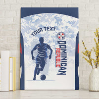 Custom Dominican Republic Football Canvas Wall Art Vamos Los Quisqueyanos - Wonder Print Shop