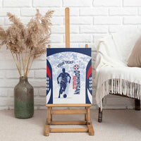Custom Dominican Republic Football Canvas Wall Art Vamos Los Quisqueyanos - Wonder Print Shop