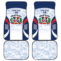 Custom Dominican Republic Football Car Mats Vamos Los Quisqueyanos - Wonder Print Shop