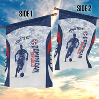 Custom Dominican Republic Football Garden Flag Vamos Los Quisqueyanos - Wonder Print Shop