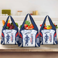 Custom Dominican Republic Football Grocery Bag Vamos Los Quisqueyanos - Wonder Print Shop