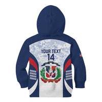 Custom Dominican Republic Football Kid Hoodie Vamos Los Quisqueyanos - Wonder Print Shop