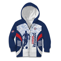 Custom Dominican Republic Football Kid Hoodie Vamos Los Quisqueyanos - Wonder Print Shop