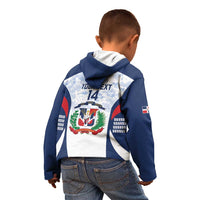 Custom Dominican Republic Football Kid Hoodie Vamos Los Quisqueyanos - Wonder Print Shop