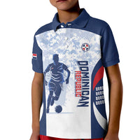 Custom Dominican Republic Football Kid Polo Shirt Vamos Los Quisqueyanos - Wonder Print Shop