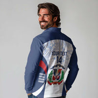 Custom Dominican Republic Football Long Sleeve Polo Shirt Vamos Los Quisqueyanos - Wonder Print Shop