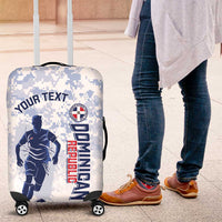 Custom Dominican Republic Football Luggage Cover Vamos Los Quisqueyanos - Wonder Print Shop