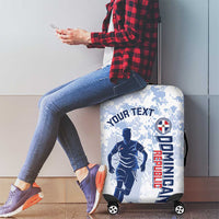 Custom Dominican Republic Football Luggage Cover Vamos Los Quisqueyanos - Wonder Print Shop