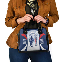 Custom Dominican Republic Football Shoulder Handbag Vamos Los Quisqueyanos - Wonder Print Shop
