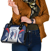 Custom Dominican Republic Football Shoulder Handbag Vamos Los Quisqueyanos - Wonder Print Shop