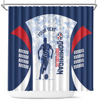 Custom Dominican Republic Football Shower Curtain Vamos Los Quisqueyanos - Wonder Print Shop