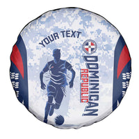 Custom Dominican Republic Football Spare Tire Cover Vamos Los Quisqueyanos - Wonder Print Shop