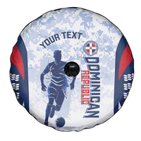 Custom Dominican Republic Football Spare Tire Cover Vamos Los Quisqueyanos - Wonder Print Shop