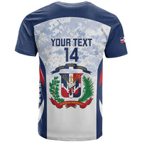 Custom Dominican Republic Football T Shirt Vamos Los Quisqueyanos - Wonder Print Shop